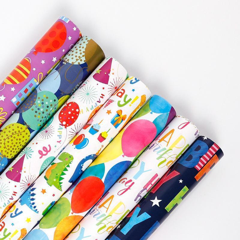 3 Pack Colorful Celebration with Premium Present Wrapping Paper - CSQQ 5
