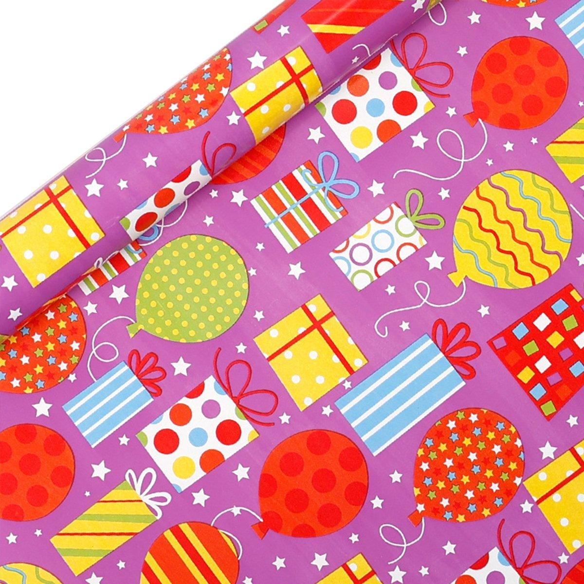 3 Pack Colorful Celebration with Premium Present Wrapping Paper - CSQQ 7