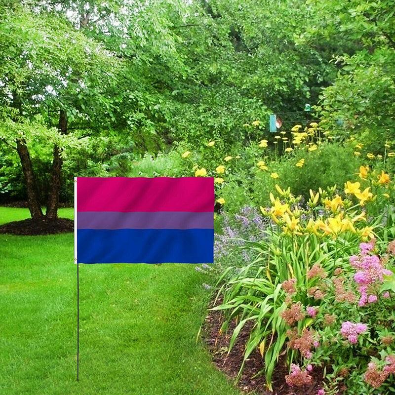 Bisexual Large Flag 150X90Cm Bi Sexual Pride Lgbt Lesbian Gay Rainbow Mardi Gras 5