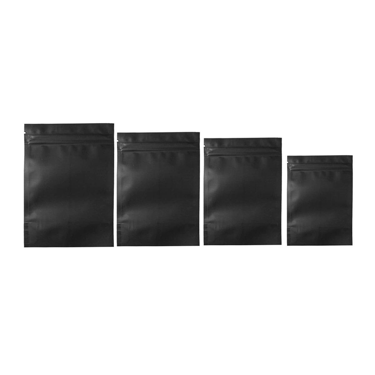 100PCS Black Aluminum Bag Mylar Foil Pouch Heat Sealer Food Storage Package Bags - 10x15cm