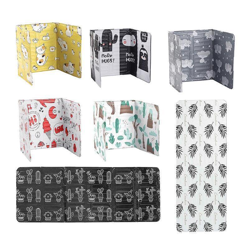 Kitchen Oil Splash Guard Wall Foil Protector Stove Cover Removable Baffle Screen - Black Rabbit