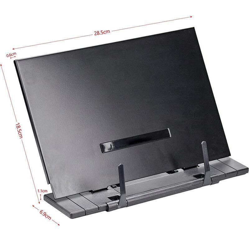 Portable Steel Book Stand Reading Desk Holder Tilt Adjustment Holder Bookstand 3