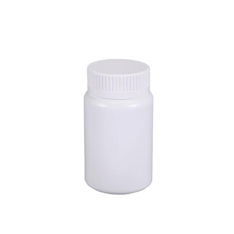 100pcs White Plastic Capsule Bottle Small Medicine Granule Packaging Container - 50ml 8