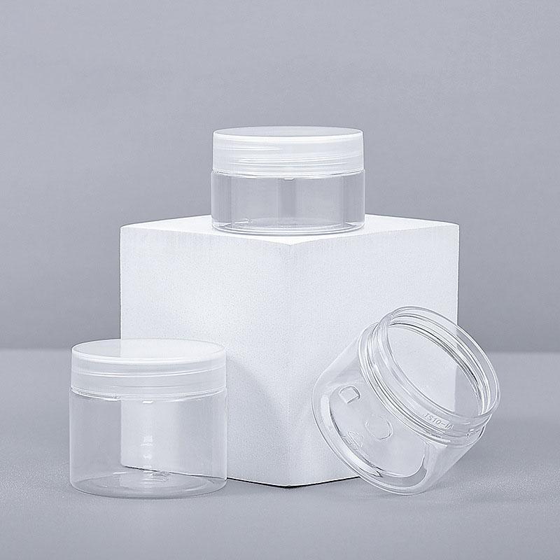 10pcs Transparent Wide Mouth Plastic Jars with Cap Skin Care Cream Containers - 50ml 4