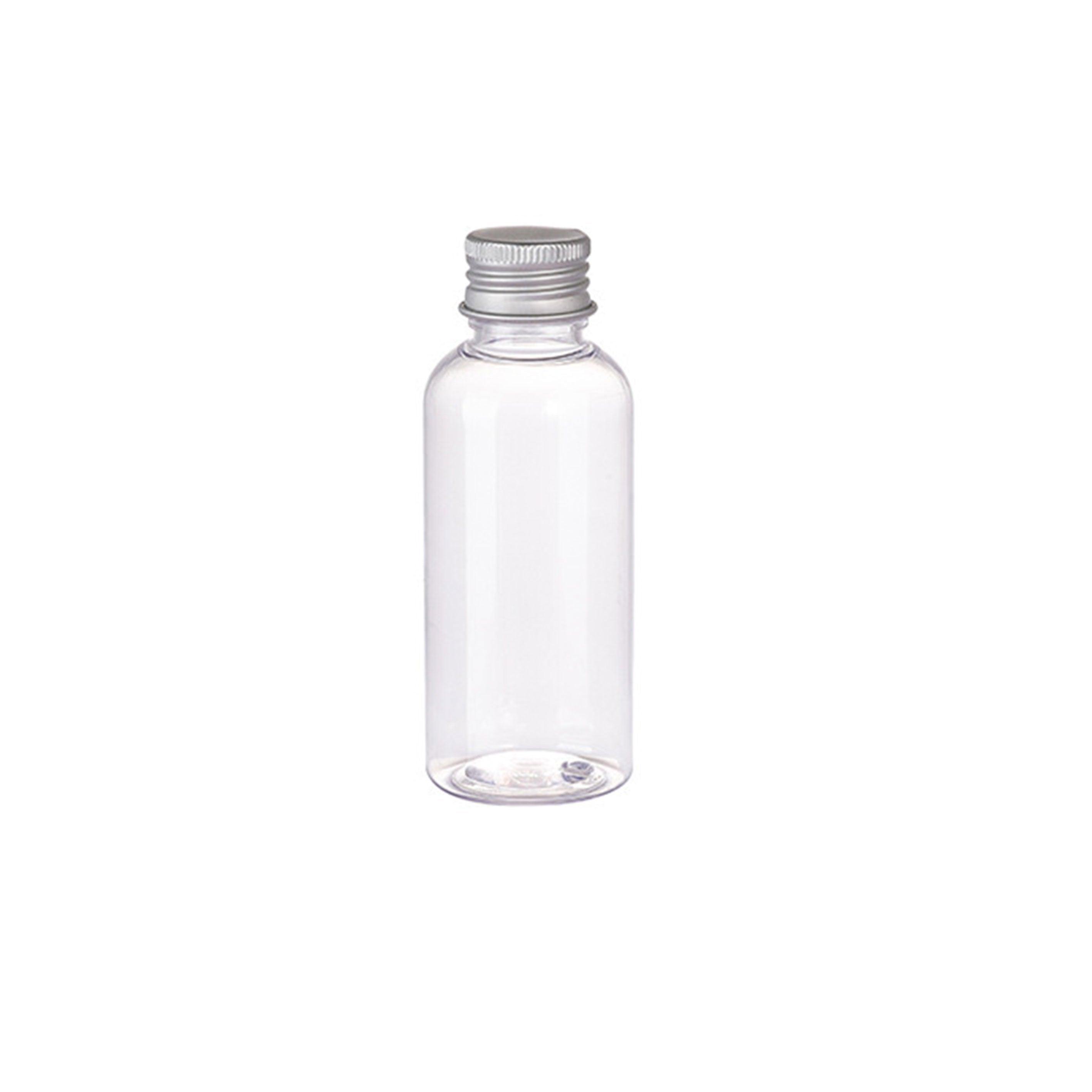 20pcs Brown Transparent Cosmetic Bottles with Aluminum Lids for Packaging - Brown-200ml 6