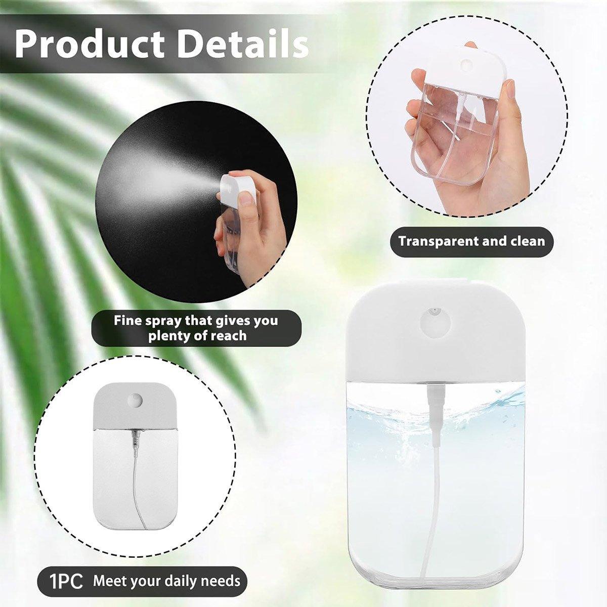 1pc Portable Card Spray Bottle Refillable Travel Watering Can for Skincare 5
