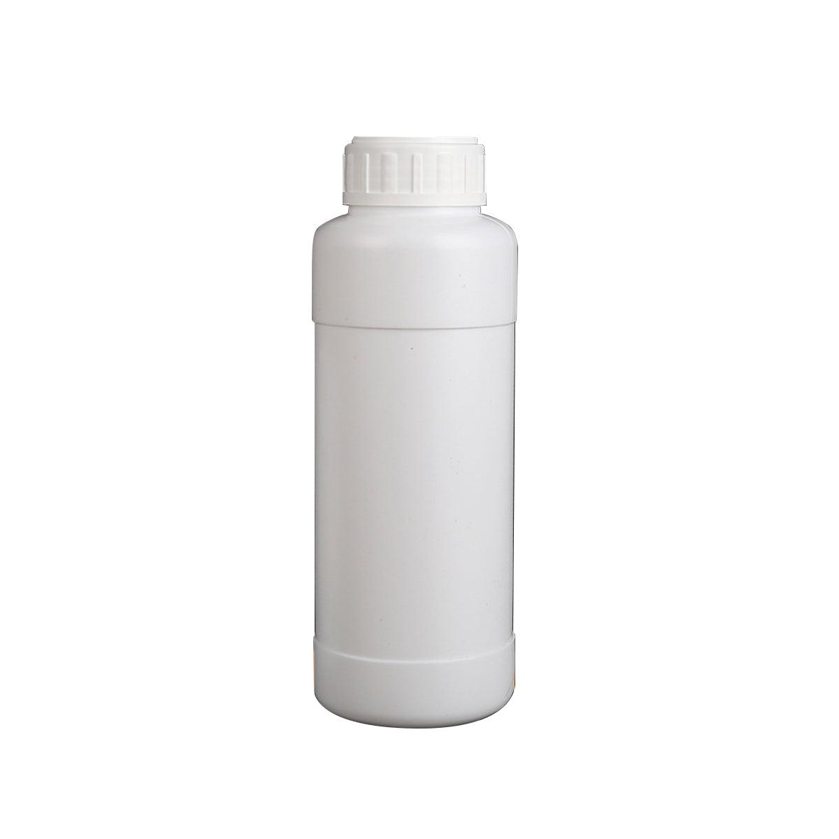 50pcs Chemical Bottle White Plastic Sample Reagent Bottles for Lab Storage - 300ml 8