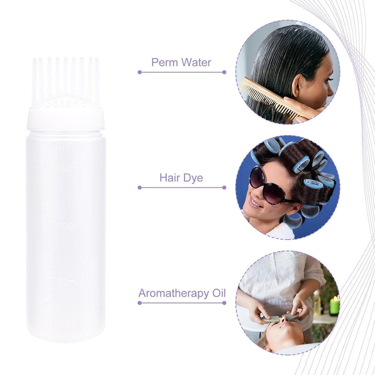 Hair Dry Cleaning Hair Bottle Combing Teeth Coloring Cream Scale Water Perm Potion Salon Tools 4