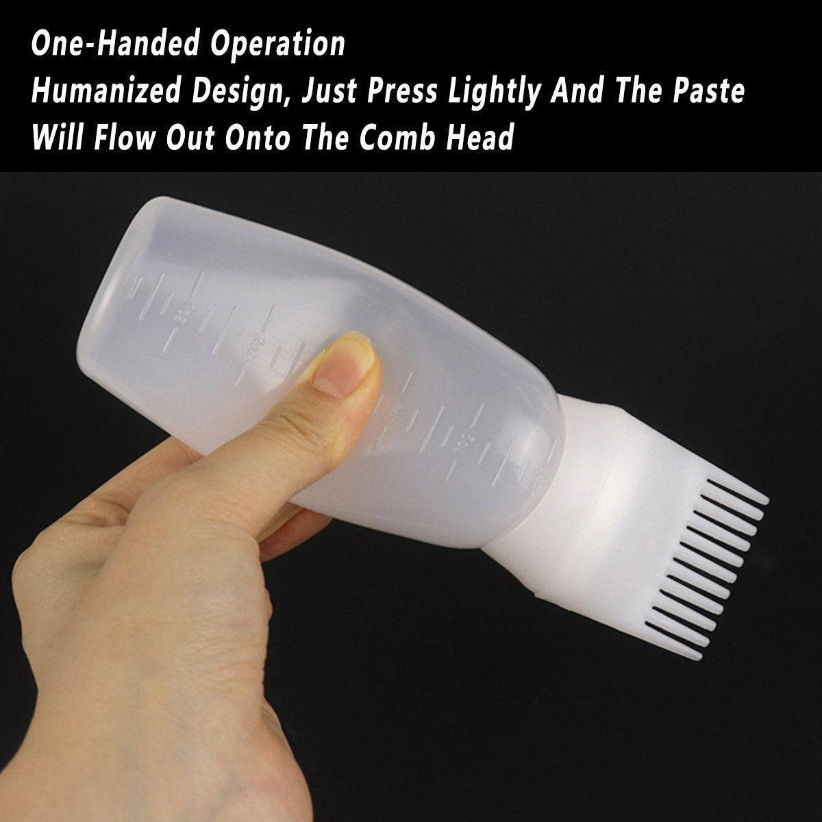 Hair Dry Cleaning Hair Bottle Combing Teeth Coloring Cream Scale Water Perm Potion Salon Tools 5