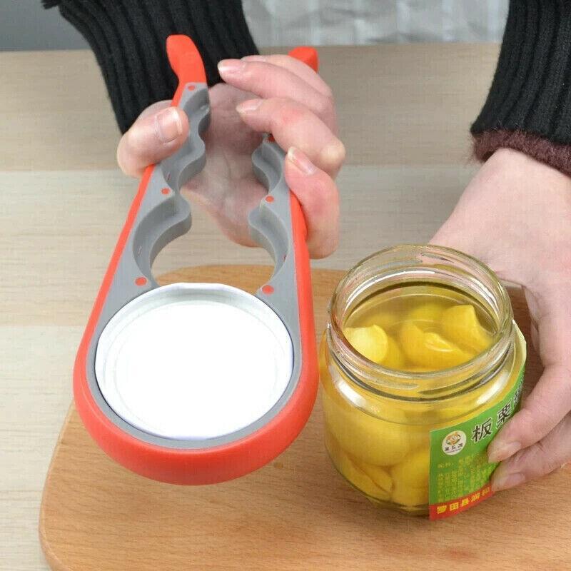 Silicone Jar Can Opener Multi-Purpose Lids Cap Arthritis Bottle Opener Easy Grip - Blue 5