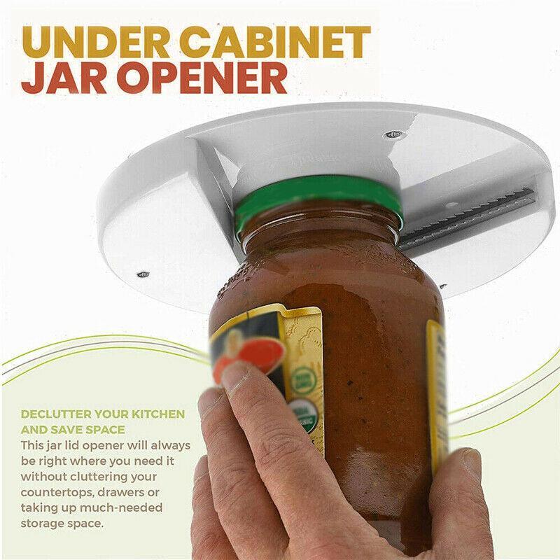 Under Cabinet Jar Opener Undermount Multipurpose Lid Gripper Bottle Opener Tools 4