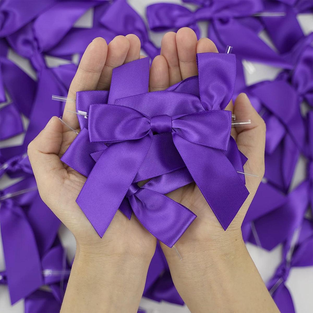 50pcs Bow Gift Packaging Sealing Tie Drawstring Baking Wrap Bag Decorative Ties - Pink 5