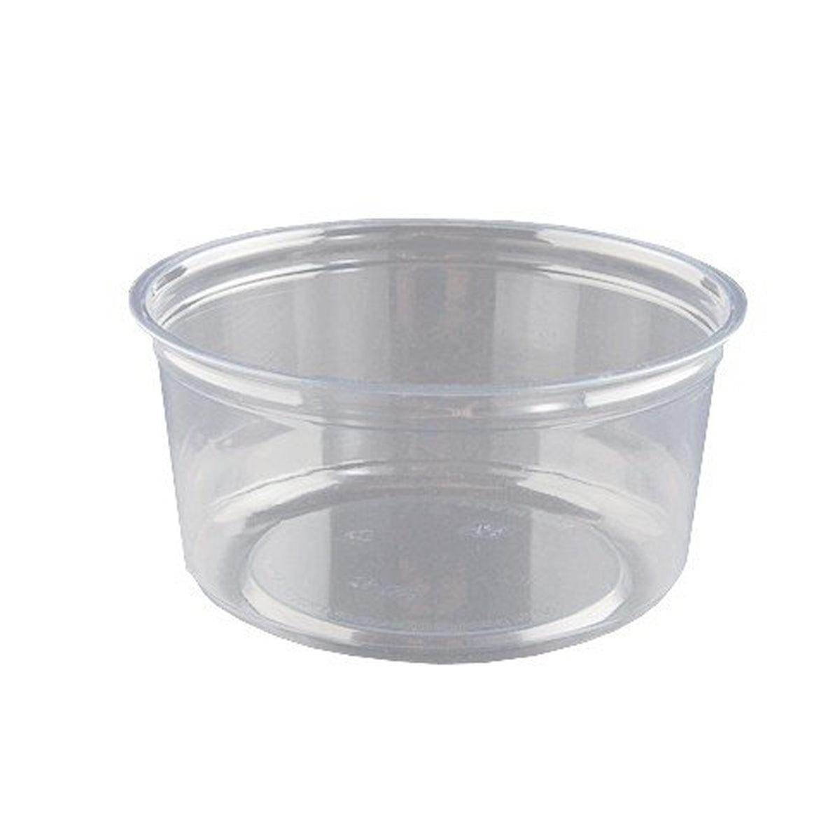 100PCS Transparent Packing Box With Cover Plastic Dessert Bowl Food Container - 12oz Bowl 7