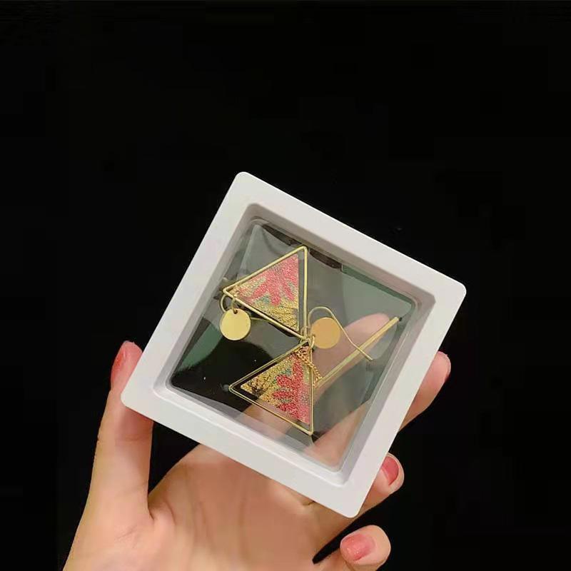 10pcs Transparent PE Film Display Box Jewelry Packaging Storage Box Container - 7-9-2-Black 4