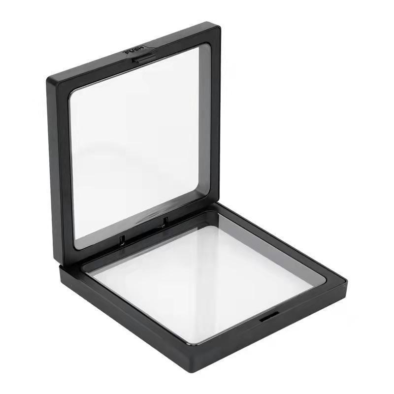 10pcs Transparent PE Film Display Box Jewelry Packaging Storage Box Container - 7-9-2-Black 6