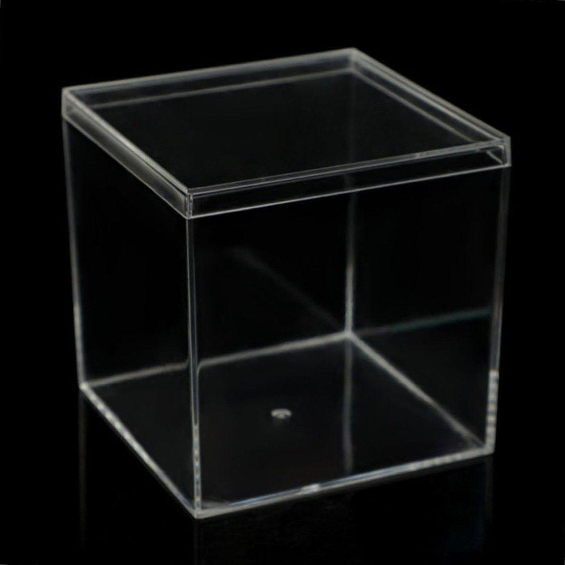 10pcs Clear Acrylic Plastic Boxes Square Storage Containers for Food  Small Item - 10pcs-85-85-85 3