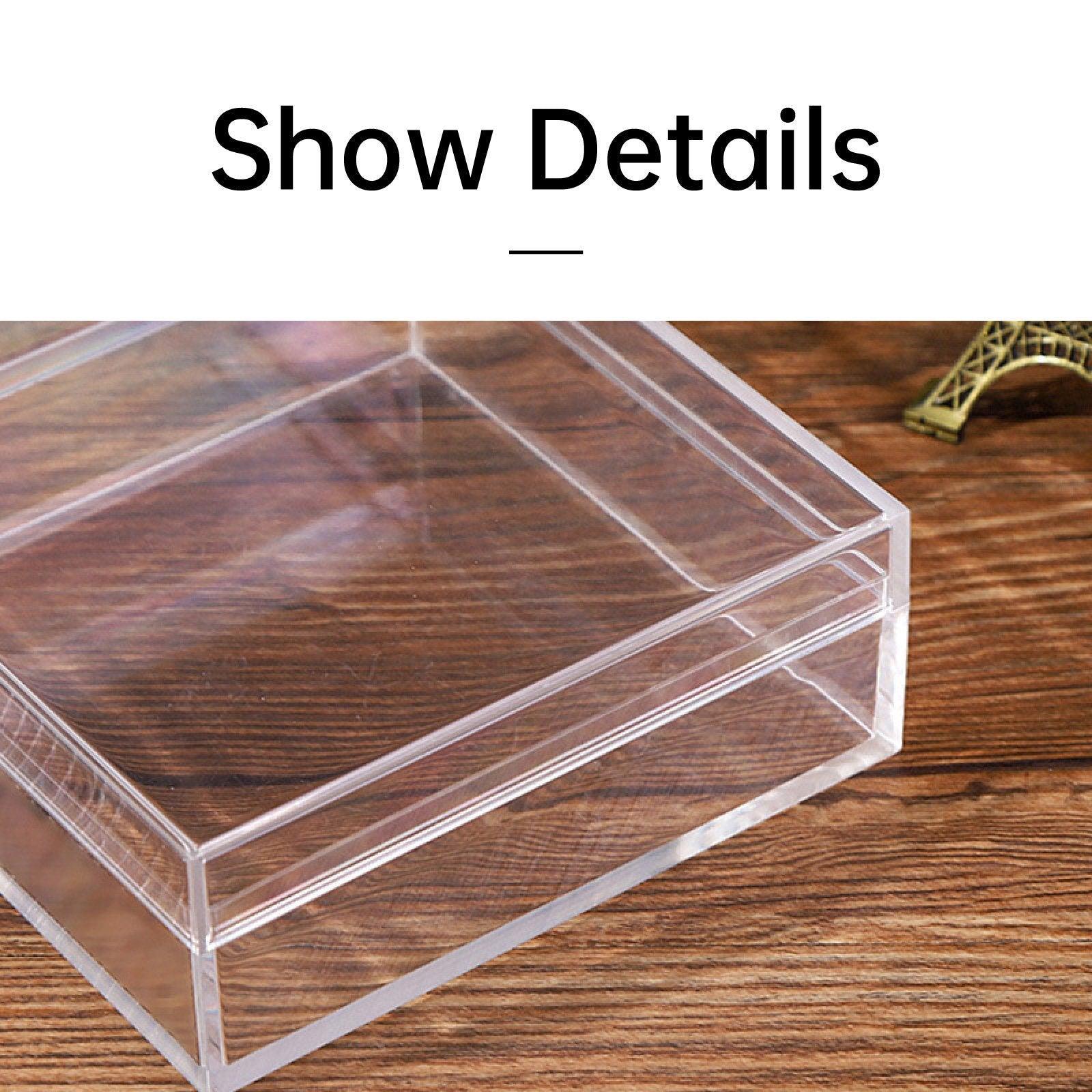 10pcs Clear Acrylic Plastic Boxes Square Storage Containers for Food  Small Item - 10pcs-85-85-85 4