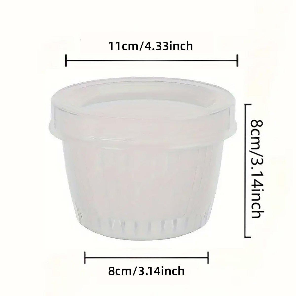 5pcs Plastic Storage Containers with Lids Refrigerator Organizer Box for Kitchen 3