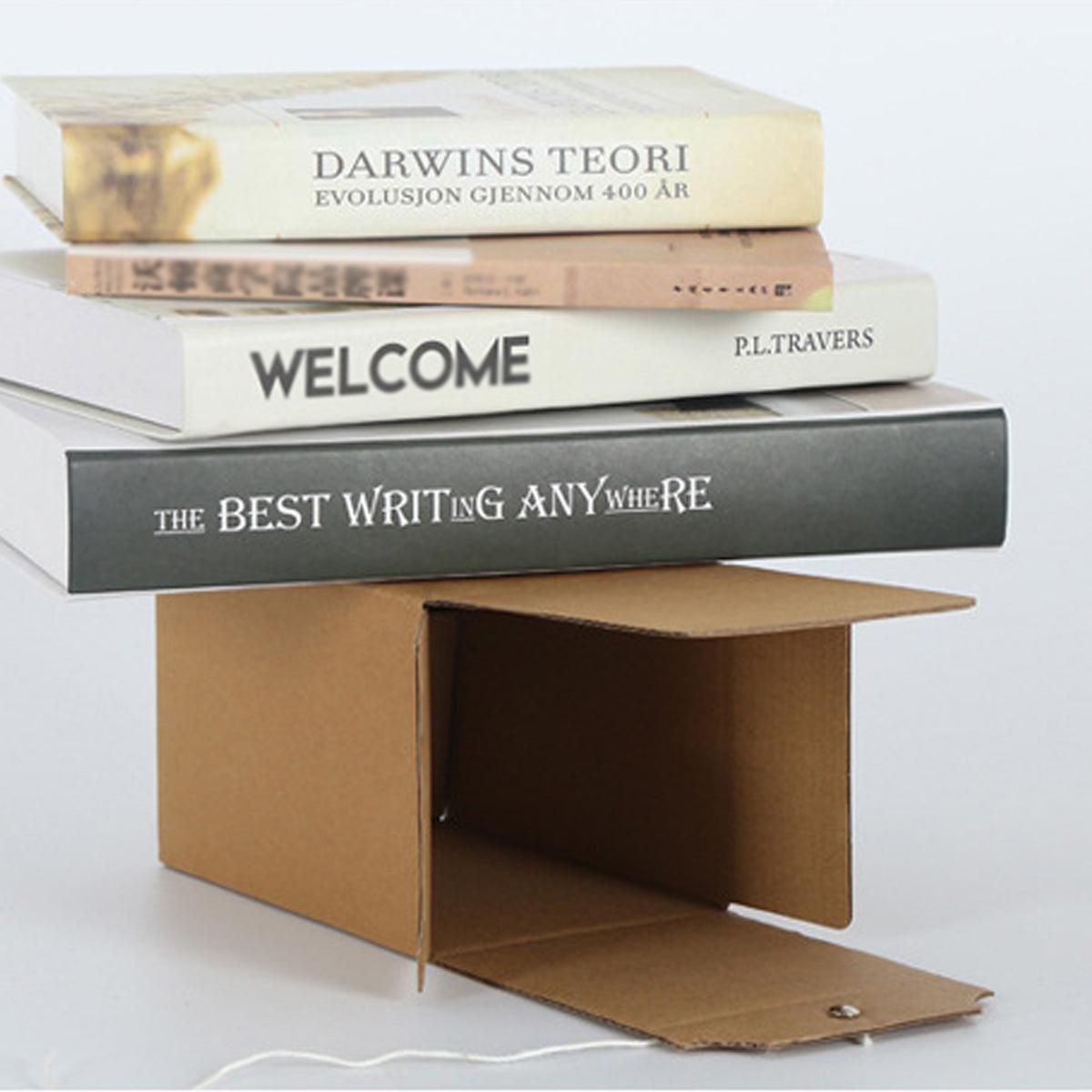 10PCS Kraft Paper Box Corrugated Packaging Box Gift Storage Transport Carton - 8x8x12cm 4
