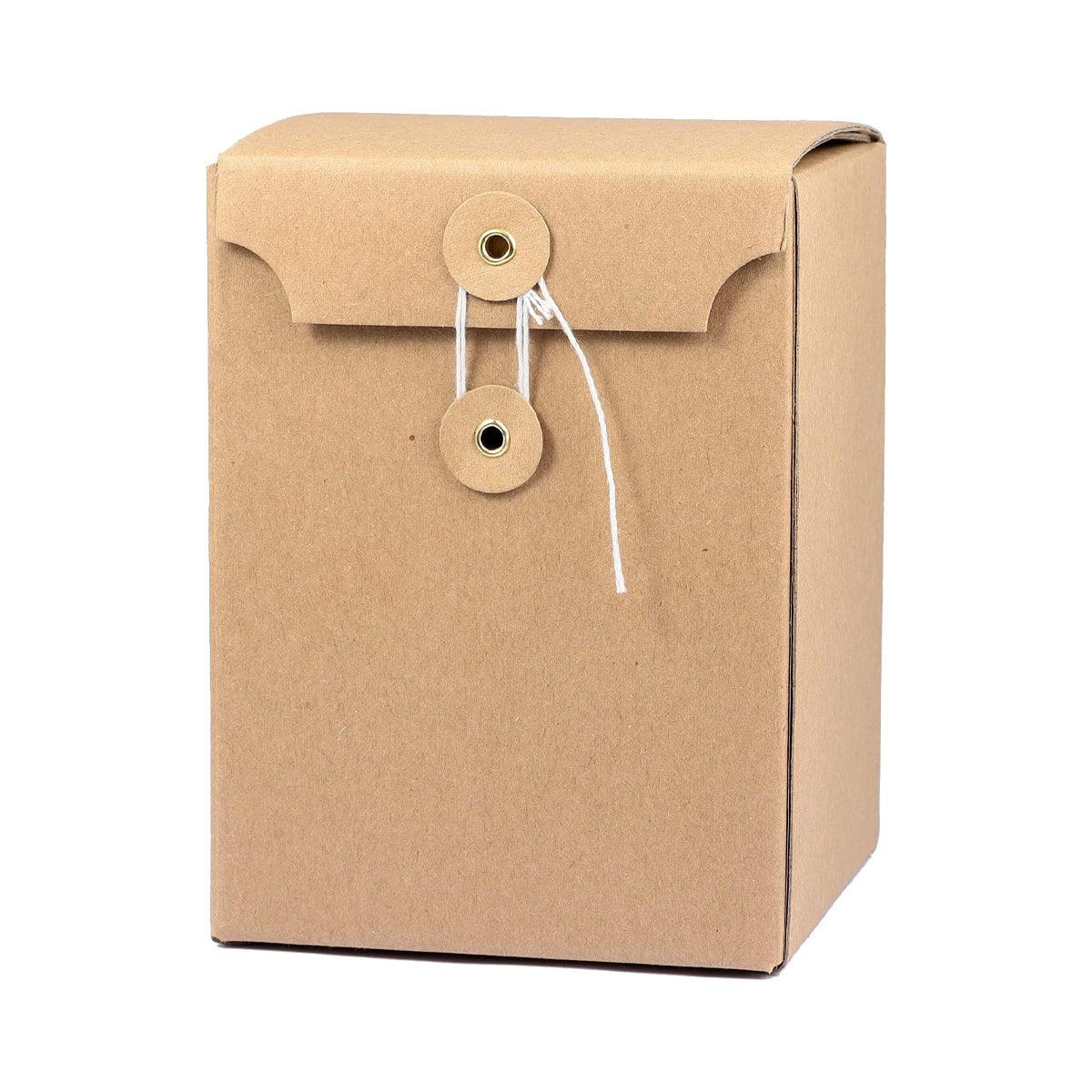 10PCS Kraft Paper Box Corrugated Packaging Box Gift Storage Transport Carton - 8x8x12cm 7