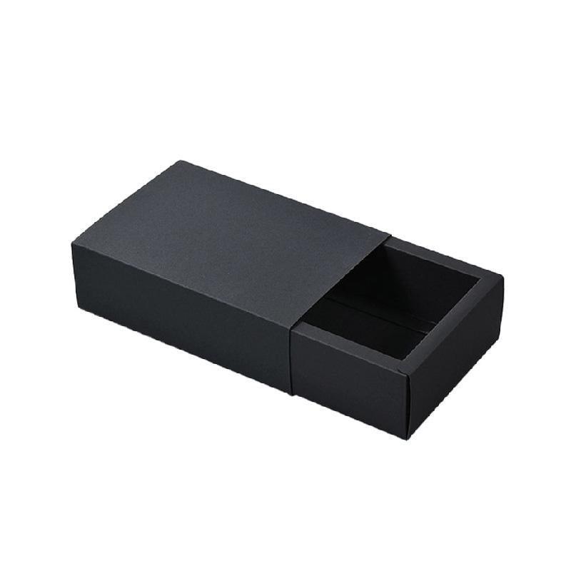 25X Black Kraft Paper Drawer Jewelry Package Necklace Bracelet Gift Package box - 18.5*13.5*3-25pcs