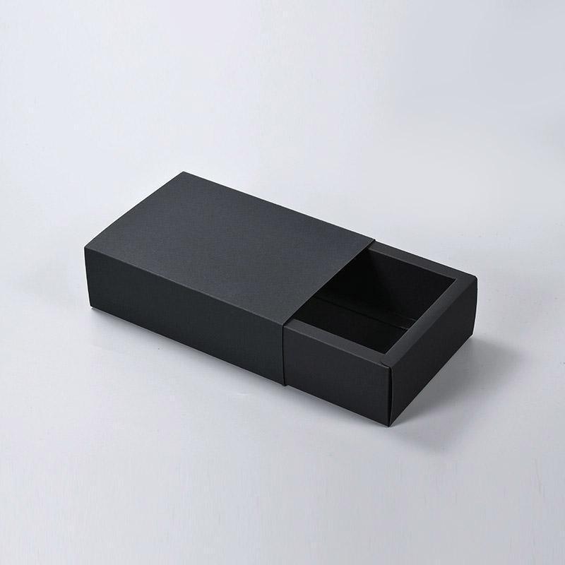 25X Black Kraft Paper Drawer Jewelry Package Necklace Bracelet Gift Package box - 18.5*13.5*3-25pcs 3