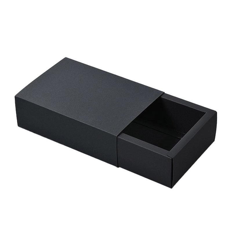25X Black Kraft Paper Drawer Jewelry Package Necklace Bracelet Gift Package box - 18.5*13.5*3-25pcs 13