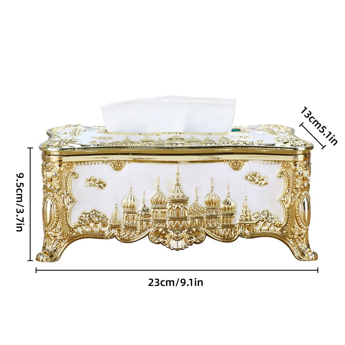 Small Napkin Tissue Box Creative Plastic Desktop Paper Holder Compact Design - Silver 3