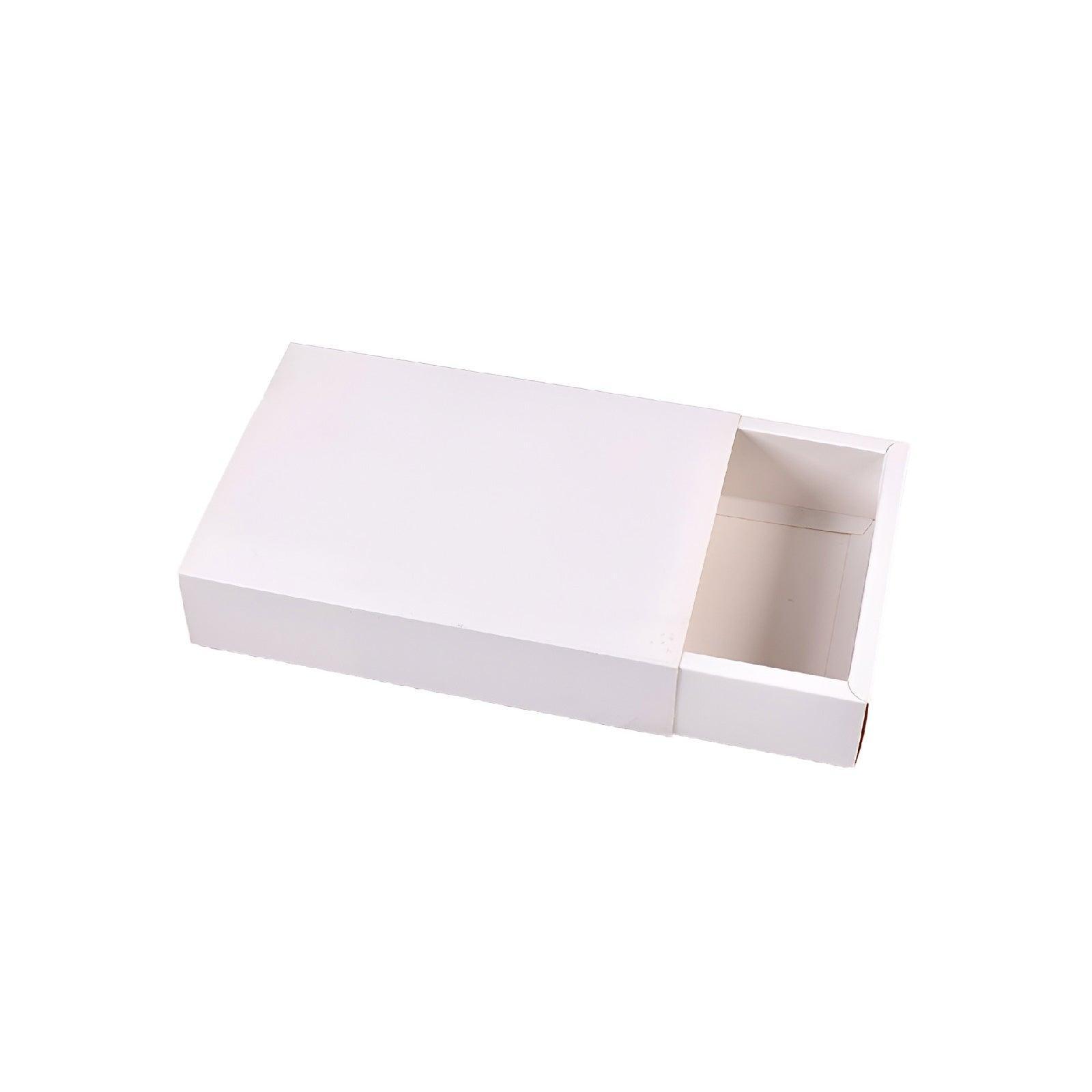 25X White Kraft Paper Drawer Jewelry Package Necklace Bracelet Gift Package box - 18.5*13.5*3-25pcs 9