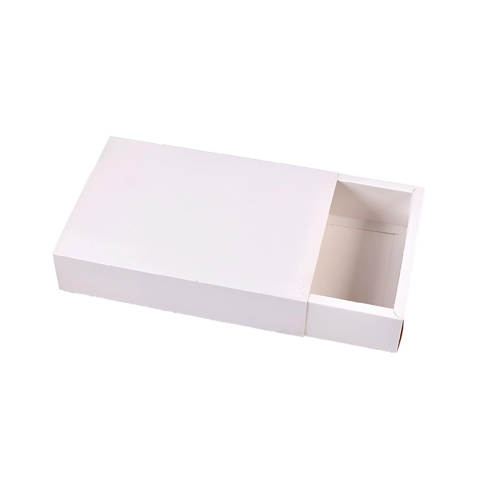 25X White Kraft Paper Drawer Jewelry Package Necklace Bracelet Gift Package box - 18.5*13.5*3-25pcs 14