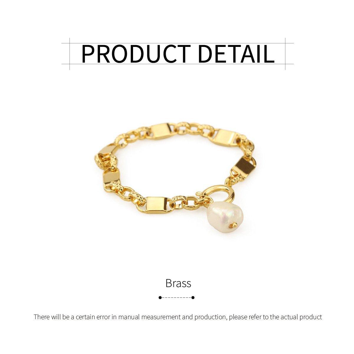 Simple Chunky Chain Bracelet Elegant Trendy Fashion Jewelry for Women Gifts 3