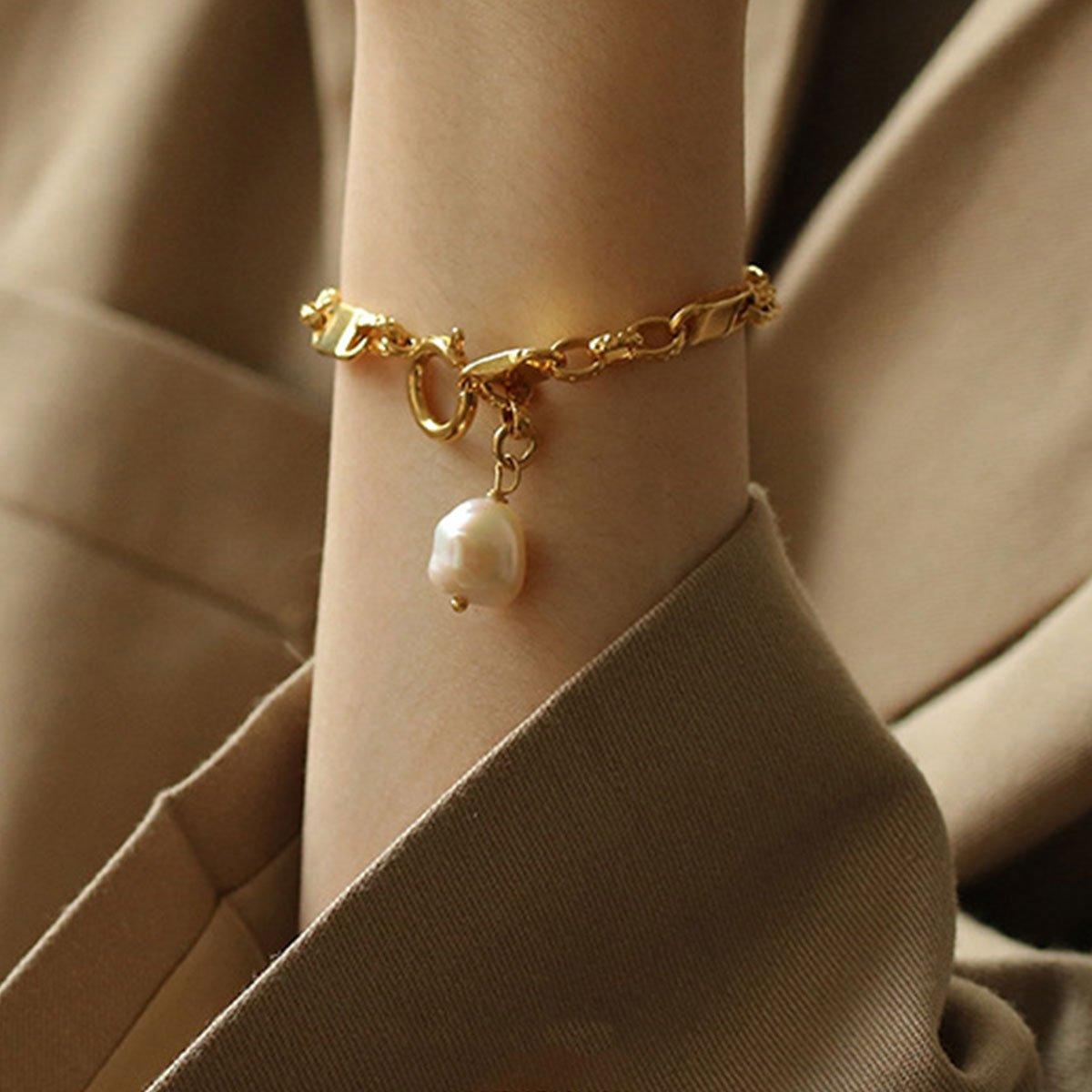 Simple Chunky Chain Bracelet Elegant Trendy Fashion Jewelry for Women Gifts 4