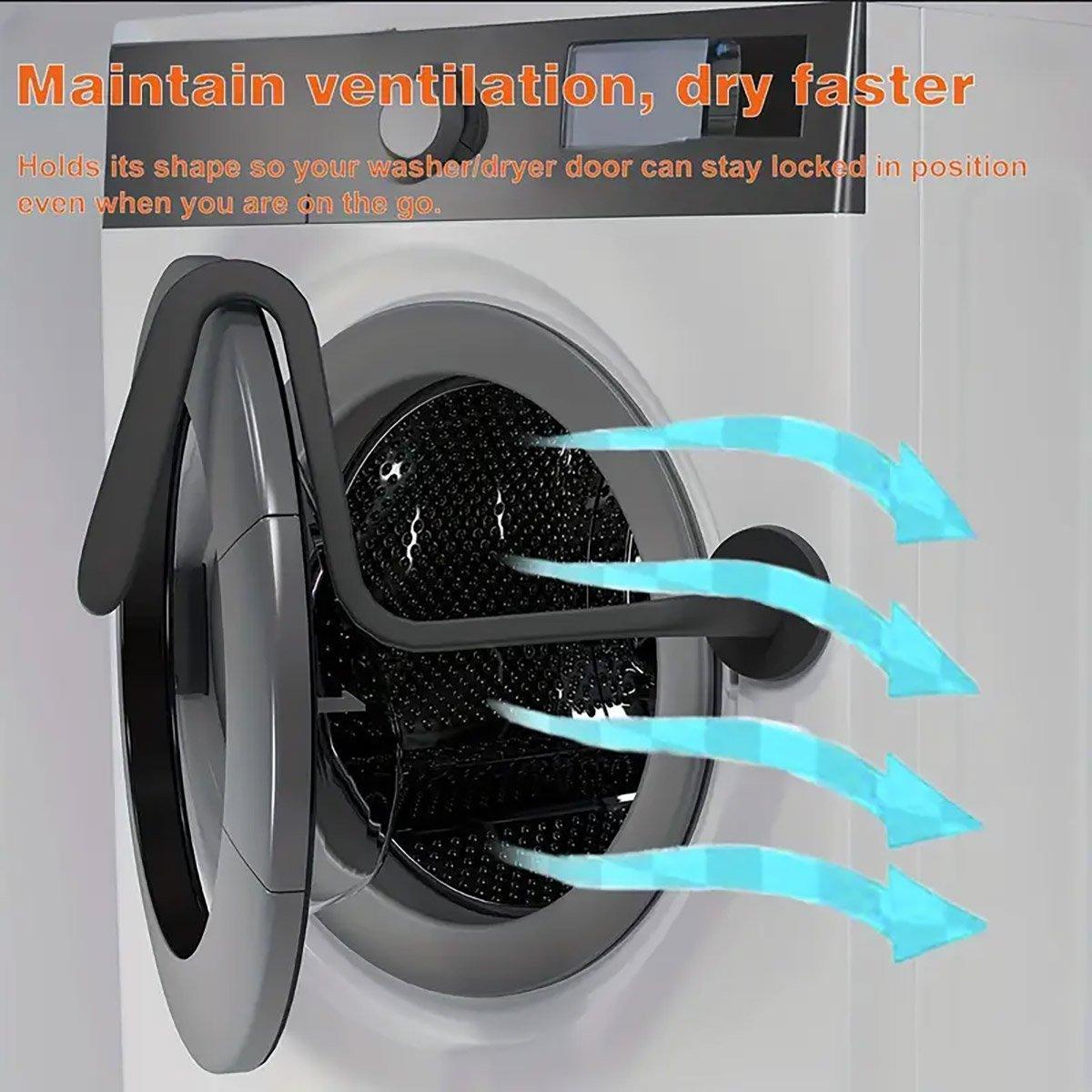 Magnetic Washer Door Holder Front Load Washing Machine Magnetic Door Prop - White 4