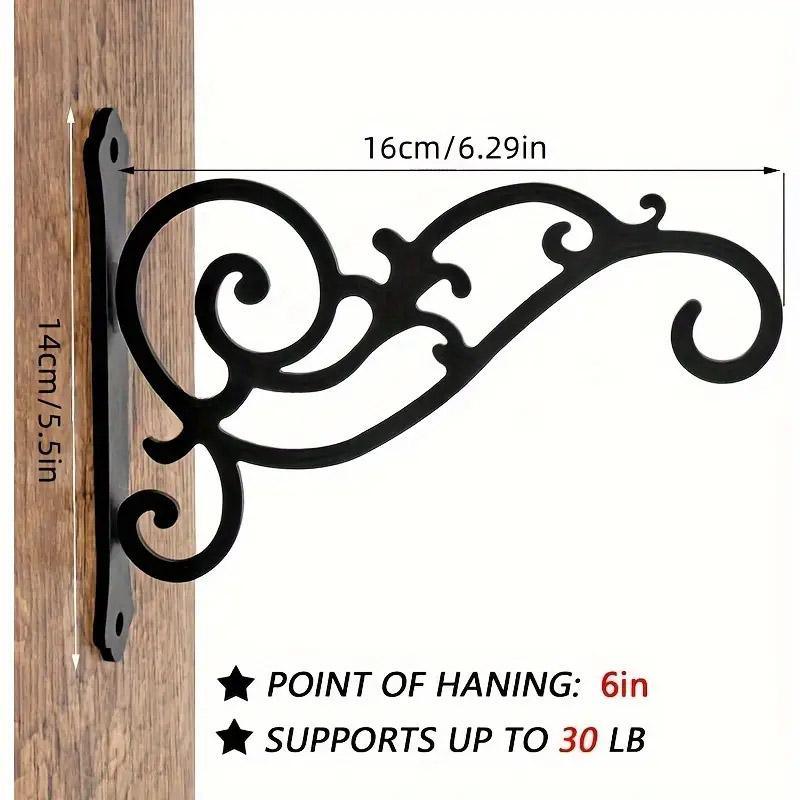 Hanging Plant Holder Iron Hooks Outdoor Planter Hanger Garden Decoration Hooks 3