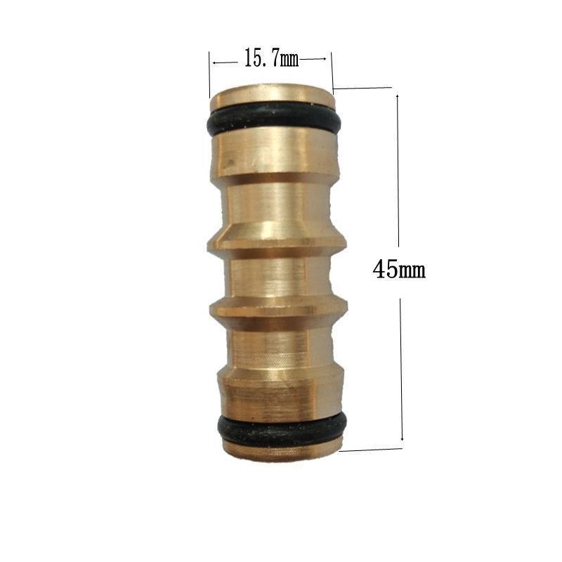Brass Garden Hose Connector Fitting Double End Quick Joiner for 12mm Pipe Repair 3