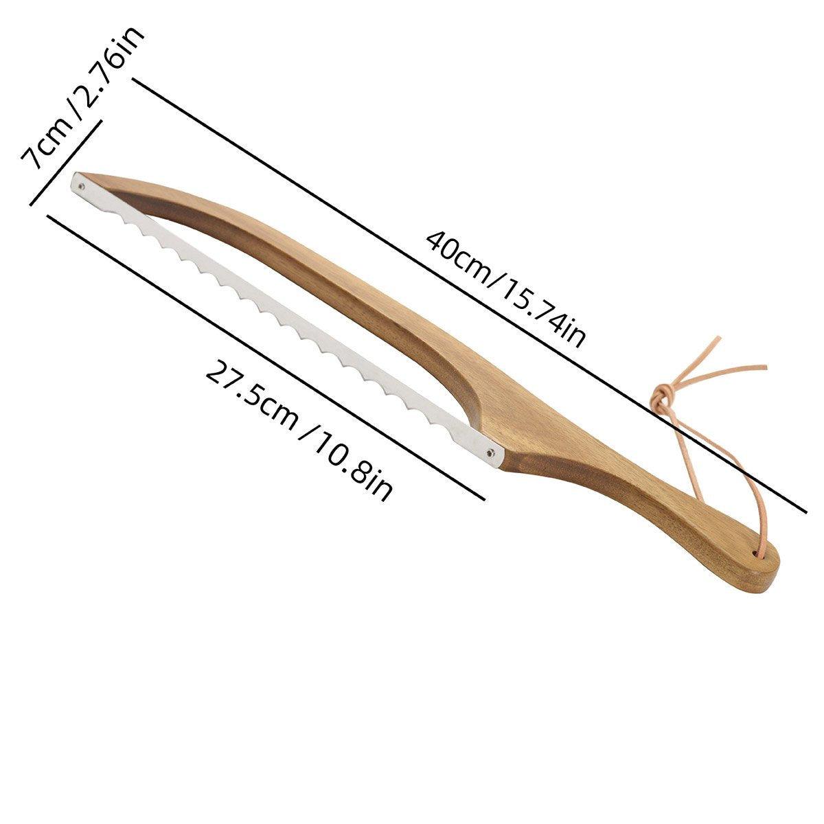 Wooden Bread Cutter Saw for Perfect Slice Cutting Tool Bread Slicer Kitchen 3