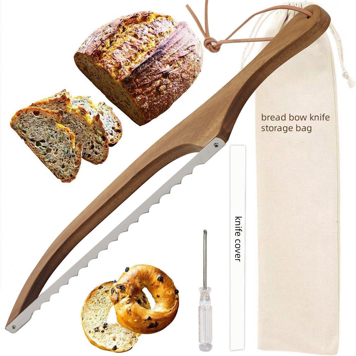 Wooden Bread Cutter Saw for Perfect Slice Cutting Tool Bread Slicer Kitchen 4