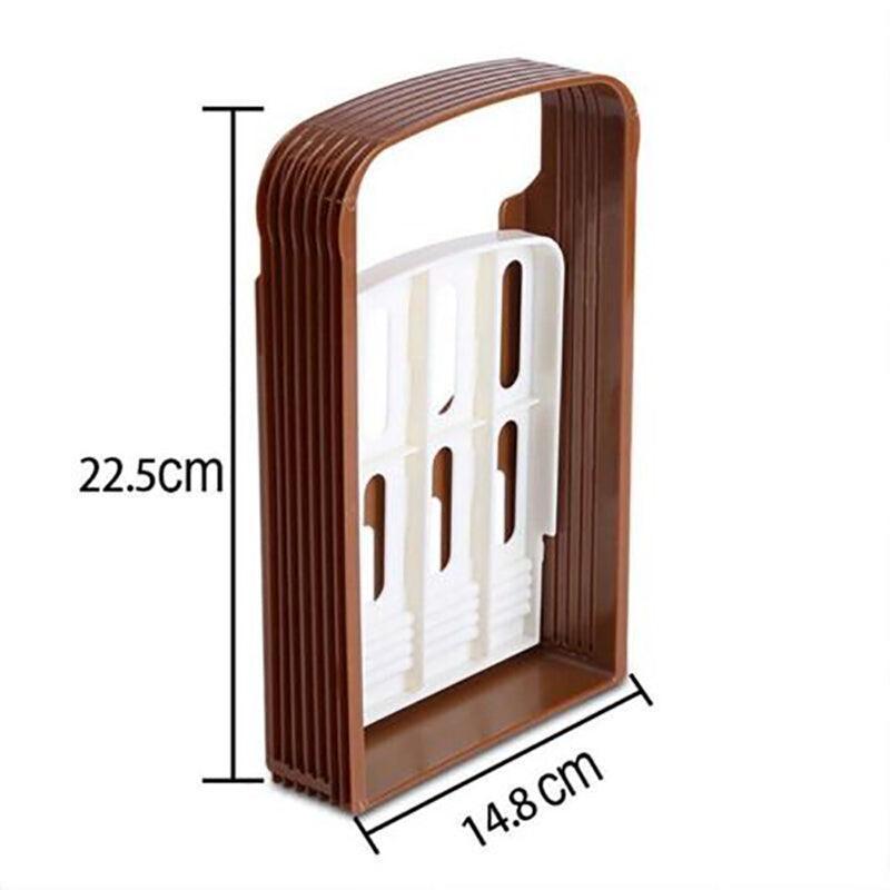 Foldable Bread Slicer Cutting Guide for Loaf Toast Adjustable Thickness 3