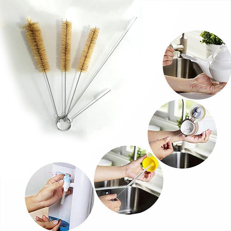 5PCS Bottle Cleaning Brush Set for Glass Straws Tubes Bottles Narrow Neck Cups 4
