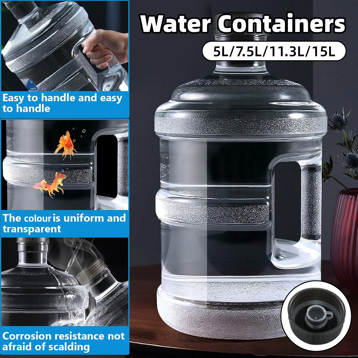 Water Storage Jugs Water Bucket Pure Water Barrel Portable Water Tank Water - 7.5L