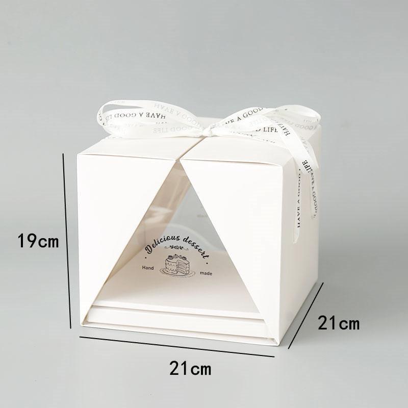 10x Clear Cake Box Set 4 6 8 Inch Durable Versatile Display Packaging Containers - 10pcs-4inch 4