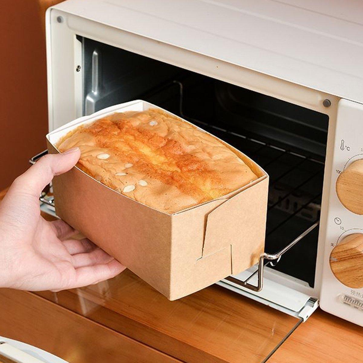 100pcs Cake Bread Packaging Box Toast Paper Carton Bakery Boxes for Party - 450g 4