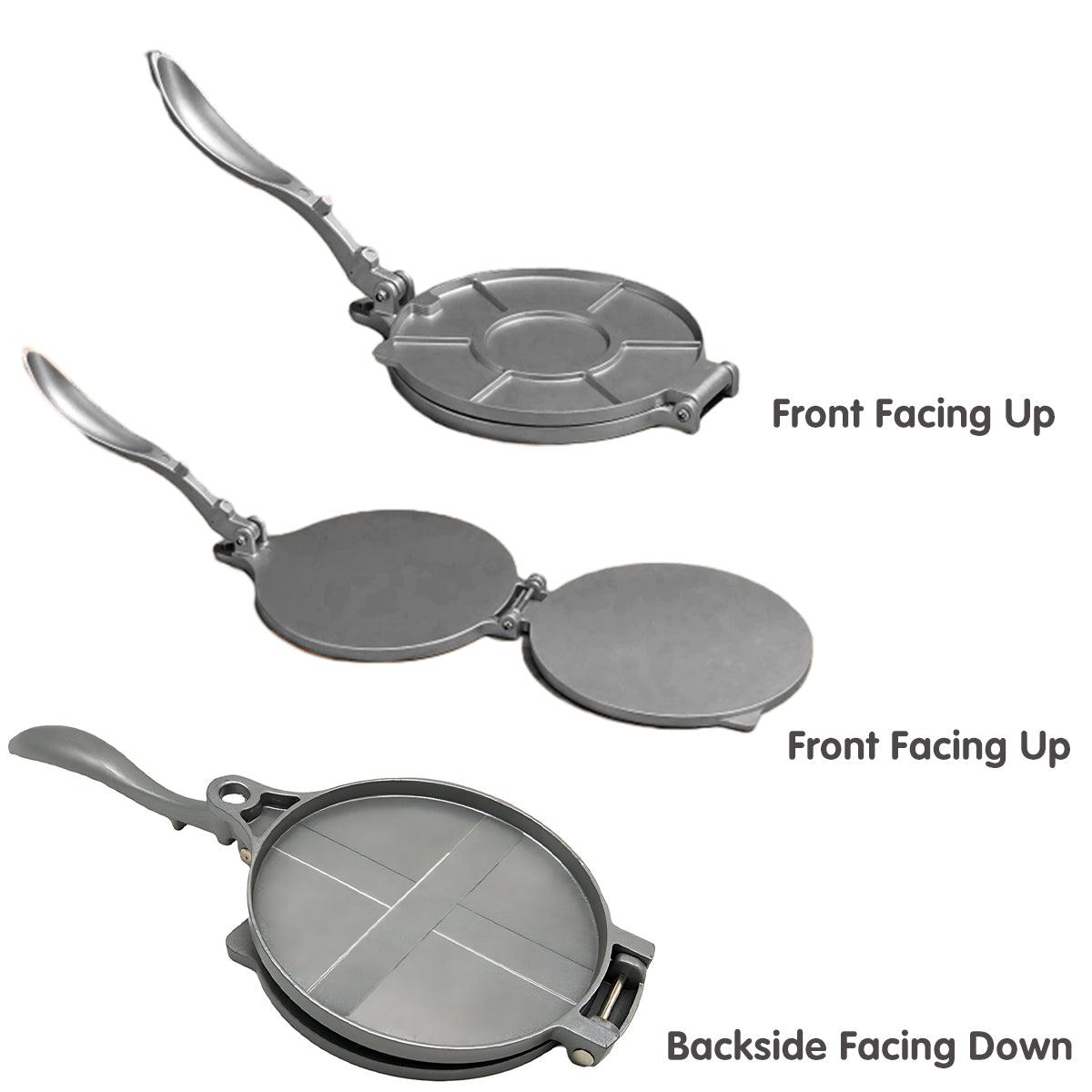 16/20cm Premium Tortilla Press Flat Bread Maker Taco Roti Chapati Health Food - Black-20cm 4