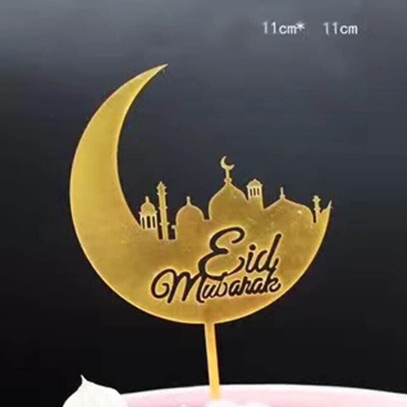 Happy Birthday Acrylic Cake Topper Cake Decoration Golden Silver Party - Gold-Crown 4