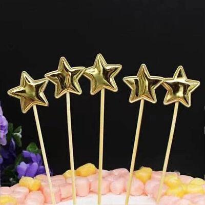 Happy Birthday Acrylic Cake Topper Cake Decoration Golden Silver Party - Gold-Moon Castle 7