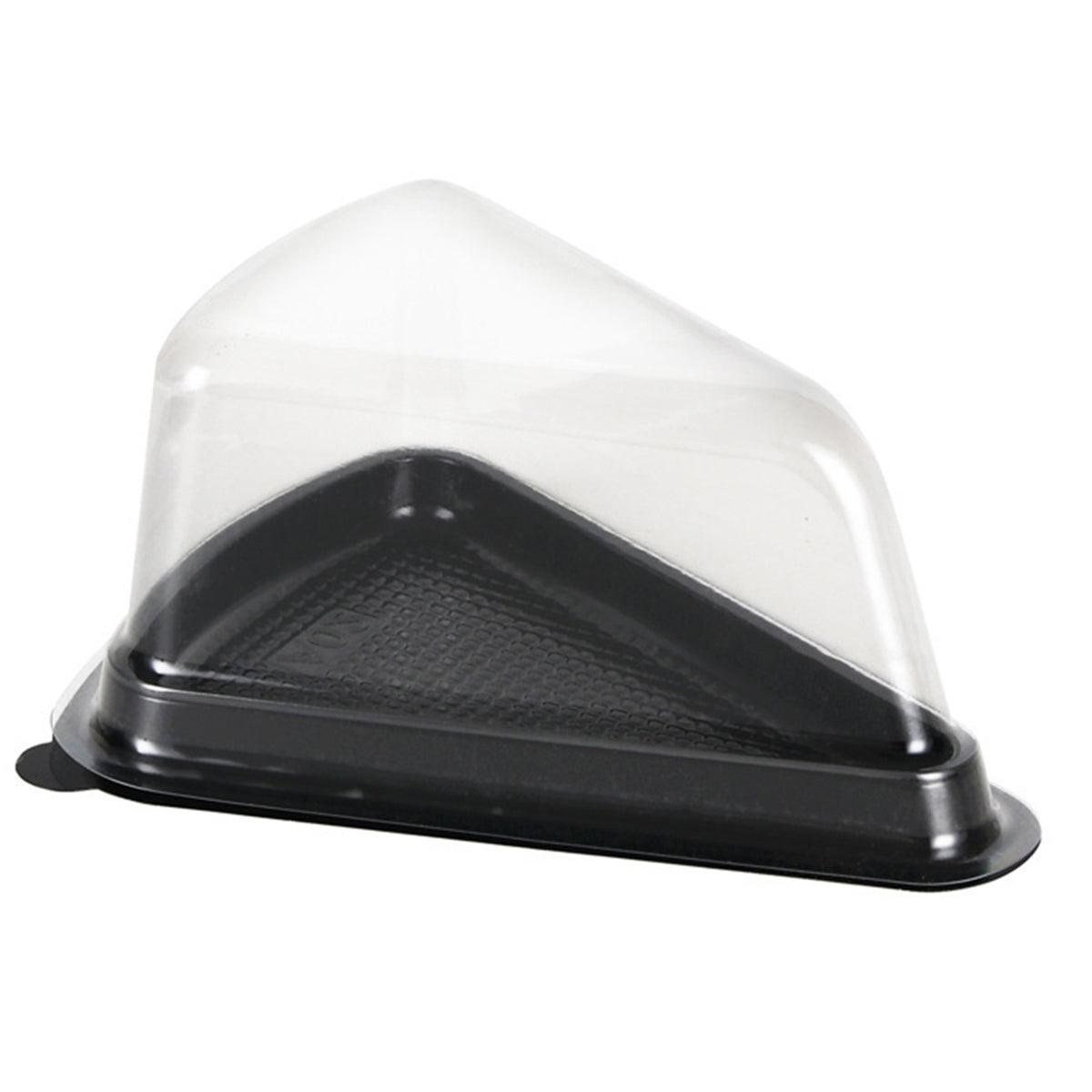 100pcs Triangle Cake Boxes for Bakery Packaging Pastry Gift Boxes for Parties - Black-7x14x6cm 7