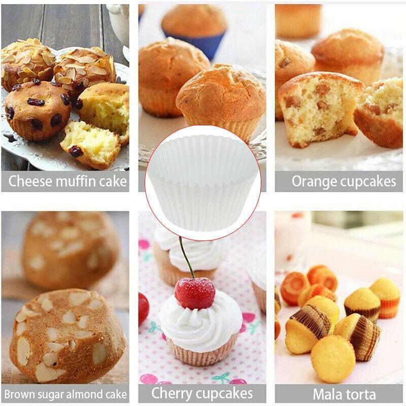 Patty Pans Muffin Cases Choc 600/Pk Cake Boards Cupcake Liners Boxes Baking Cups - 600PCS-2.5CM 3