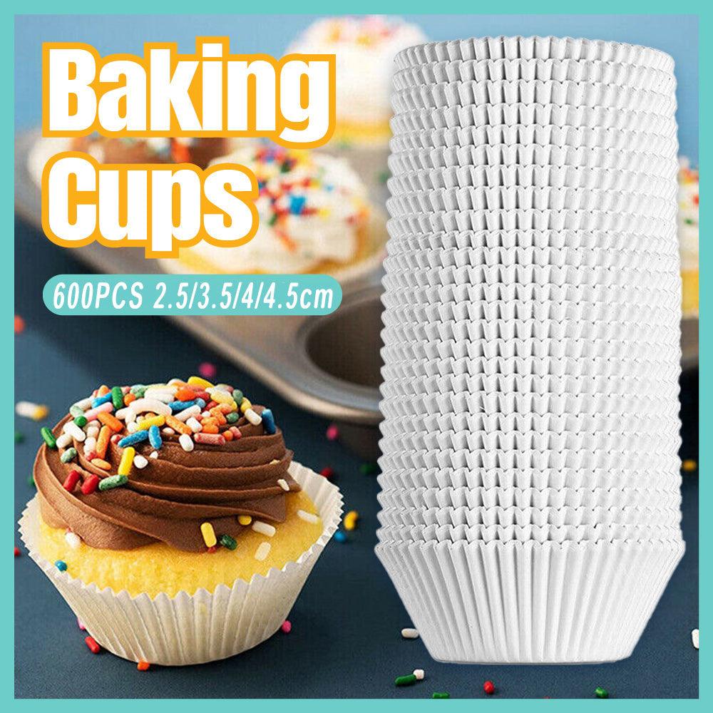 Patty Pans Muffin Cases Choc 600/Pk Cake Boards Cupcake Liners Boxes Baking Cups - 600PCS-3.5CM