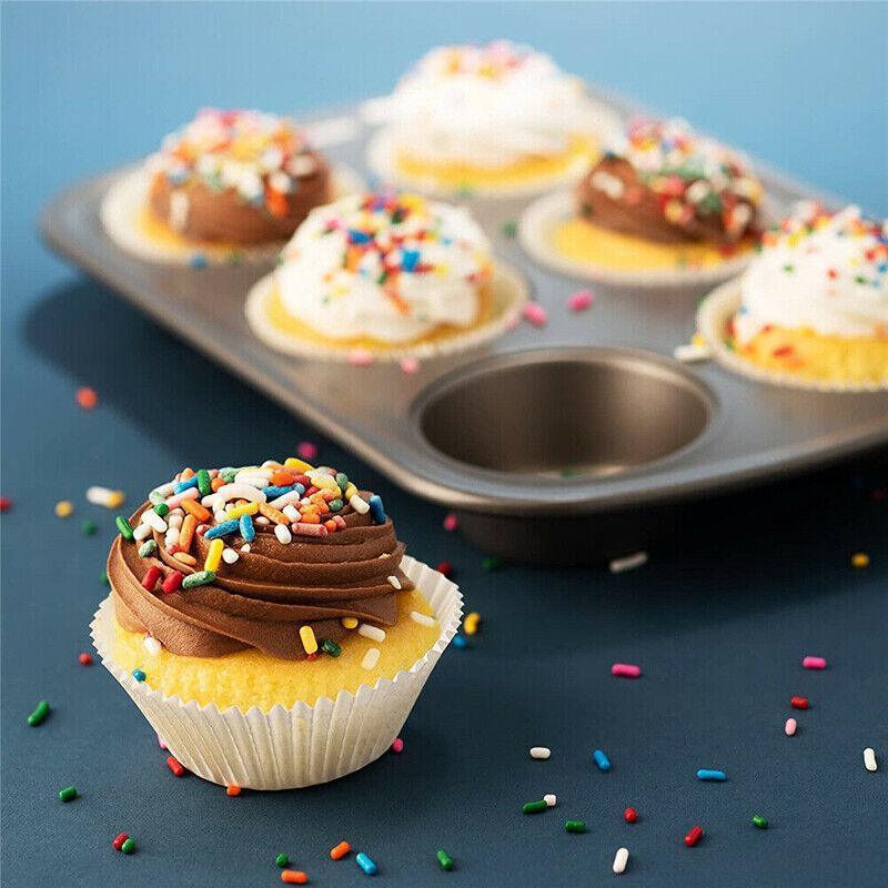 Patty Pans Muffin Cases Choc 600/Pk Cake Boards Cupcake Liners Boxes Baking Cups - 600PCS-3.5CM 4