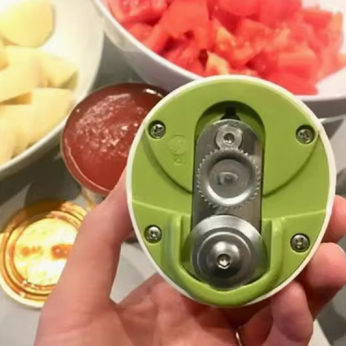 Can Opener Set 2pcs Manual Bottle Opener Stainless Steel Kitchen Tool for Home 4